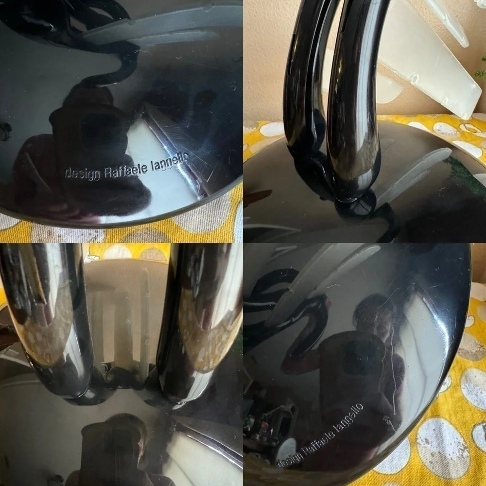 Raffaele Lannello The Ex’ black plastic knife block with sleeves